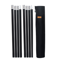 Outdoor aluminum alloy sky curtain rod 2 8 meters camping bold 32mm tent rod support rod 4 awning door rod frame