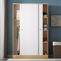 Wardrobe plate extremely thin 30cm deep sliding door rental apartment economical modern simple bedroom sliding door cabinet