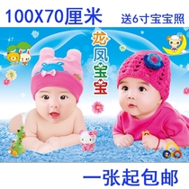 Baby poster photo Longfeng baby pictorial report cute and beautiful baby pregnant woman preparing for pregnancy and teaching big picture wall paste