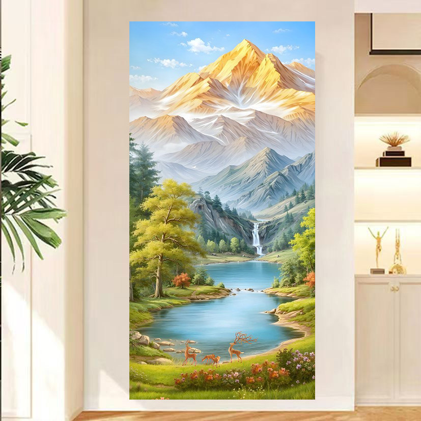 金箔山水装饰画-金箔山水装饰画促销价格、金箔山水装饰画品牌- 淘宝