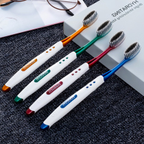 Toothbrush male female super medium hard hair Soft adult family set spiral pattern antibacterial high density brush filament high grade stains
