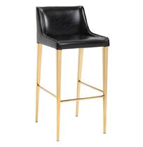 Modern minimalist stainless steel bar chair Nordic cafe front desk reception chair personality casual bar chair high chair