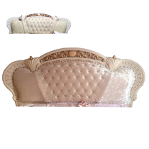 Bedside European curved soft bag leather universal refurbishment thick headgear irregular bedside backrest change leather