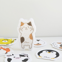 Cartoon wood pulp sponge dishwashing brush non-oil kitchen compression sponge brush bowl absorbent dish towel children Bath
