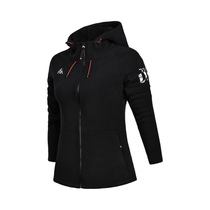 Li Ning Jacket Women outdoor long sleeve jacket warm hooded fleece women winter sportswear AENM012-1-2