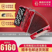 Parrot accordion instrument 69 keys 96 bass beginner professional grade test performance test Bayan yangqin YW-663