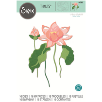 sizzix sheet mold 16 sets of Layered Water Flower lotus 663867