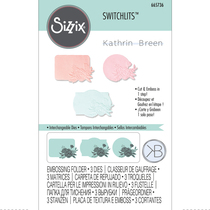 sizzix Switchlits texture clip Floral Label lace 665736