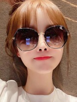 Sunglasses women summer big face 2020 new thin net red anti-UV round face eyes street sunglasses glasses
