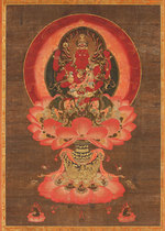 Custom-made love dye Ming Wang portrait photo paper plastic packaging crystal table scroll hanging painting thangka worship Buddha portrait painting bond