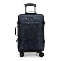 Double shoulder tie rod backpack female 20 inch universal wheel short-distance suitcase male super light Business Business boarding suitcase