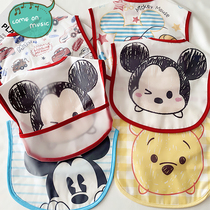 Japanese cartoon baby rice bag children waterproof bib leak-proof disposable baby saliva towel newborn food bag
