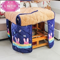 2021 new winter fire table cover electric heater enclosure cover thickened flannel tablecloth tablecloth mahjong machine cover