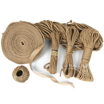 Vintage hand woven hemp rope DIY handmade products making rope Kindergarten wall decoration Thickness hemp rope material
