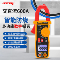 Binjiang BM813 multifunctional clamp meter AC DC clamp ammeter digital capacitance meter buzzer 9999 words