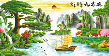 迎客松十字绣-迎客松十字绣促销价格、迎客松十字绣品牌- 淘宝