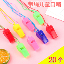 Plastic Whistles Children Toy Gift Refuelling Whistles whistles Whistle Fans Rope Games Whistle