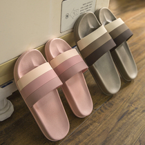 Bathroom sandals womens summer home Bath wear non-slip slippers mens home shoes super thick bottom mens spring