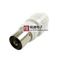 Video cable TV cable plug TV radio frequency head RF female head 9 5 female FM radio antenna hollow connector