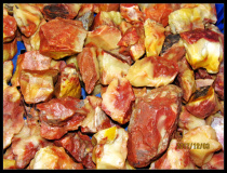 Three Treasures Fasting Old Sex Red Hibiscus Stone Original Stone Fujian Shoushan Stone Seal to Swing Pieces 500 gr