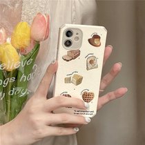 ins Korean cute fried egg biscuit for Apple 11 phone case iphone12promax soft 78plus xr