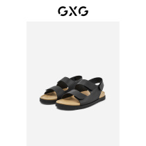 GXG mens shoes 2022 new summer sandals mens wave outside wearing casual soft bottom non-slip sandals for mens beach shoes