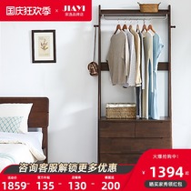 Solid Wood hanger floor-to-ceiling household bedroom Net red coat rack simple modern multifunctional hanger with Cabinet
