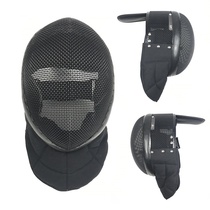 Fencing coach mask professional HEMA short soldier strike helmet removable and washable lining 1600N plus hard mesh shell