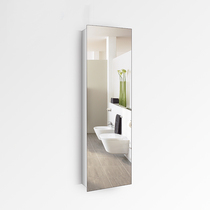 Stainless steel toilet mirror cabinet Nordic bathroom small-sized toilet side cabinet wall-mounted side cabinet storage cabinet