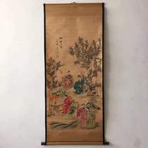 Bamboo forest seven sages celebrity calligraphy and painting Chinese painting living room decoration painting antique old office old painting collection gift