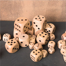 Wooden dice large solid color teaching aids Activity team building props lottery sieve Childrens game toy board game