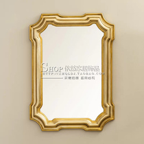 European art decoration mirror Simple American background wall mirror Living room entrance Dining room wall-mounted creative mirror can be customized