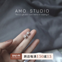 925 pure silver semi-circle natural pearl inlaid with ear clip without earhole woman temperament 2023 new Korean version sweet and beautiful