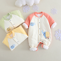 Baby clothes autumn and winter khaclothes clip cotton thick climbing clothes thin cotton clothes newborn warm clothes infant one-piece clothes winter clothing