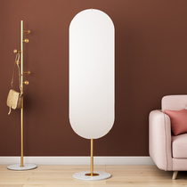 Mirror Full-body floor-to-ceiling home bedroom corner fitting mirror with hanger three-dimensional rotating ins wind living room full-length mirror