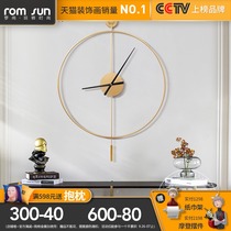 Minimalist entrance wall clock wall decoration living room hanging modern simple restaurant clock Nordic light luxury living room decoration clock