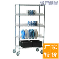 Tray truck trailer SMT Placement Machine rack truck discharge turnover truck storage cart multi-layer tray rack hot sale