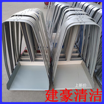 Long handle raised old color steel dustpan grapple bucket property household garbage shovel sanitation iron poke outdoor shovel