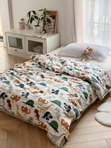 Soybean spring and autumn is children 60 long-staple cotton cover is baby kindergarten spring and autumn lunch break quilt can be machine washed