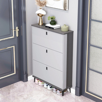Light luxury ultra-thin shoe cabinet home door outside the door full narrow flip bucket porch cabinet simple modern dustproof shoe rack