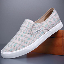 Plaid Sail Cloth Shoes Zitrend 100 Hitch Casual Shoes 2022 Chunqiu New Foot Pedal Breathable Old Beijing Cloth Shoes Man
