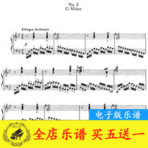 Moshkovsky Etude Op72 No 2 Piano Score Original version with fingering