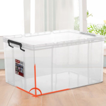 Jeko transparent storage box plastic household box Tenez storage box right angle storage box large finishing box