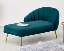  Nordic light luxury fabric Chaise longue sofa Bedroom lazy sofa recliner Small apartment net red sofa Balcony leisure sofa