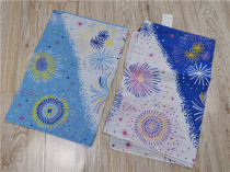 Japanese home blue fireworks tenugui and wind traditional towels wiped towels with curtain cloth