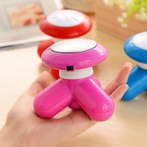 mini usb three foot massager mini shock electric with charging cable neck head triangle massager