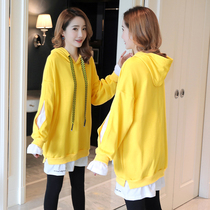 Pregnancy Woman Dress Spring Clothing Suit Fashion 2022 New Spring T-Shirt Two Sets Long Blouses Spring Fall And Undershirt Tide