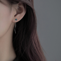 925 Pure Silver Moon Earline Stars Earrings Temperament Advanced Sensation 2021 New Earrings FROSTY WIND EARRINGS