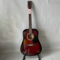 Clearance Jason Johnson 41 inch Dark Red Bright Light Rounded Folk Guitar Acoustic Guitar