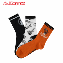 Kappa Capa Artists Co-branded Three-Piece Socks Couple Men's and Women's Fashion Printed High Waist Socks